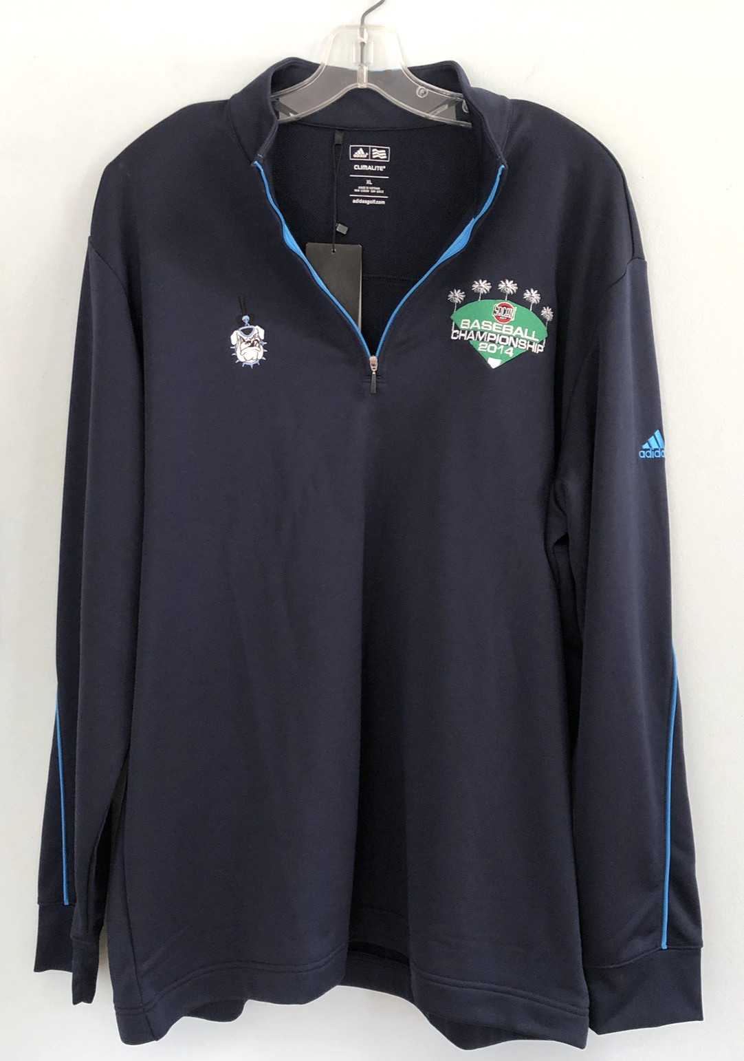 Southern Conference Baseball Championship 2014 Long Slv SoCon 1/4 Zip Jersey XL