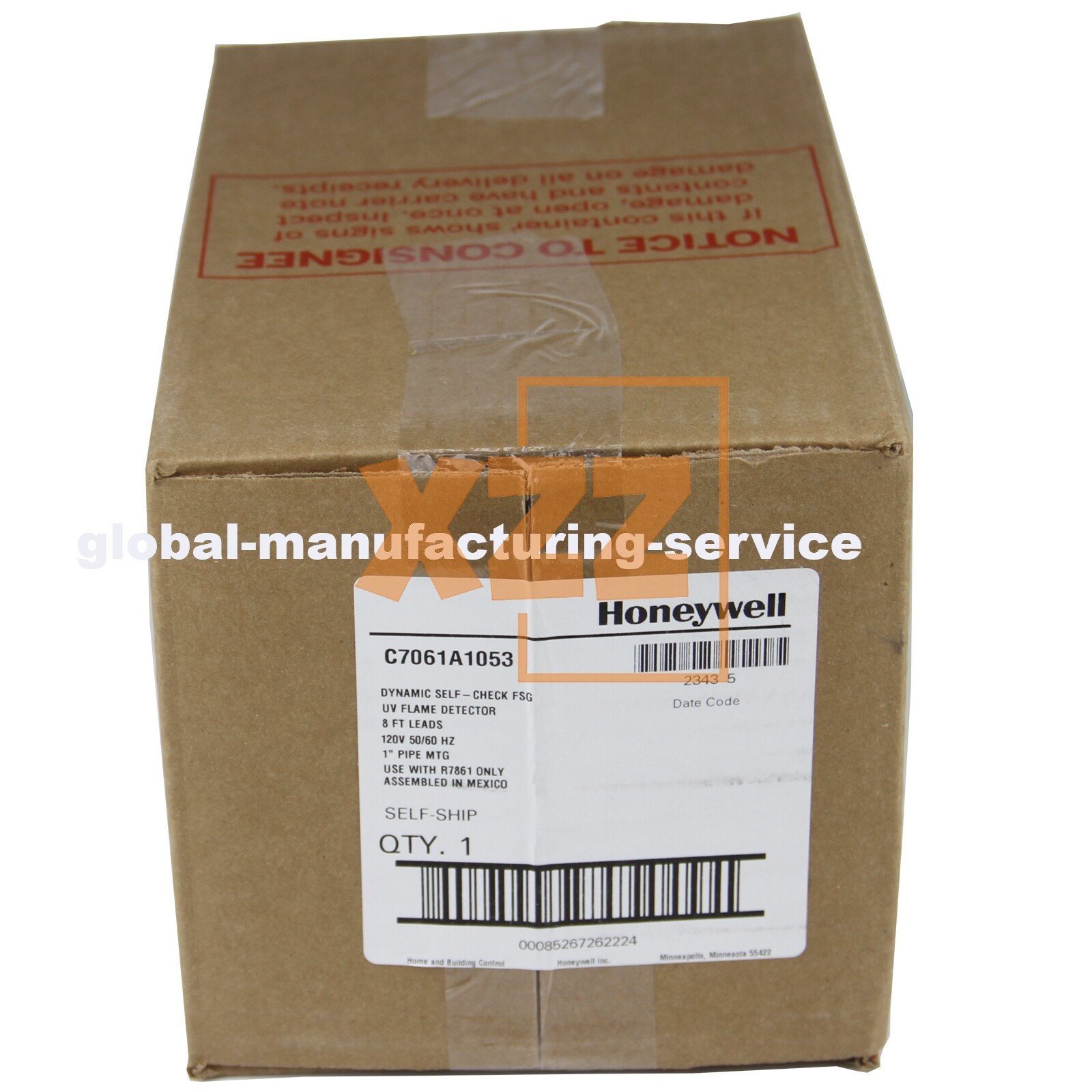 1PCS NEW Honeywell C7061A1053 UV Flame Detector Replace C7061A1012