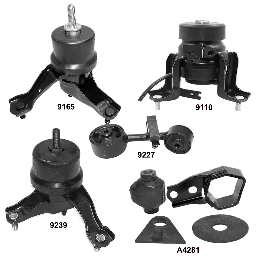 Engine & Transmission Mounts 5Pcs Set, fits Toyota Highlander 01-03; 3.0L, FWD Engine & Transmission Mounts 5Pcs Set, fits Toyota Highlander 01-03; 3.0L, FWD