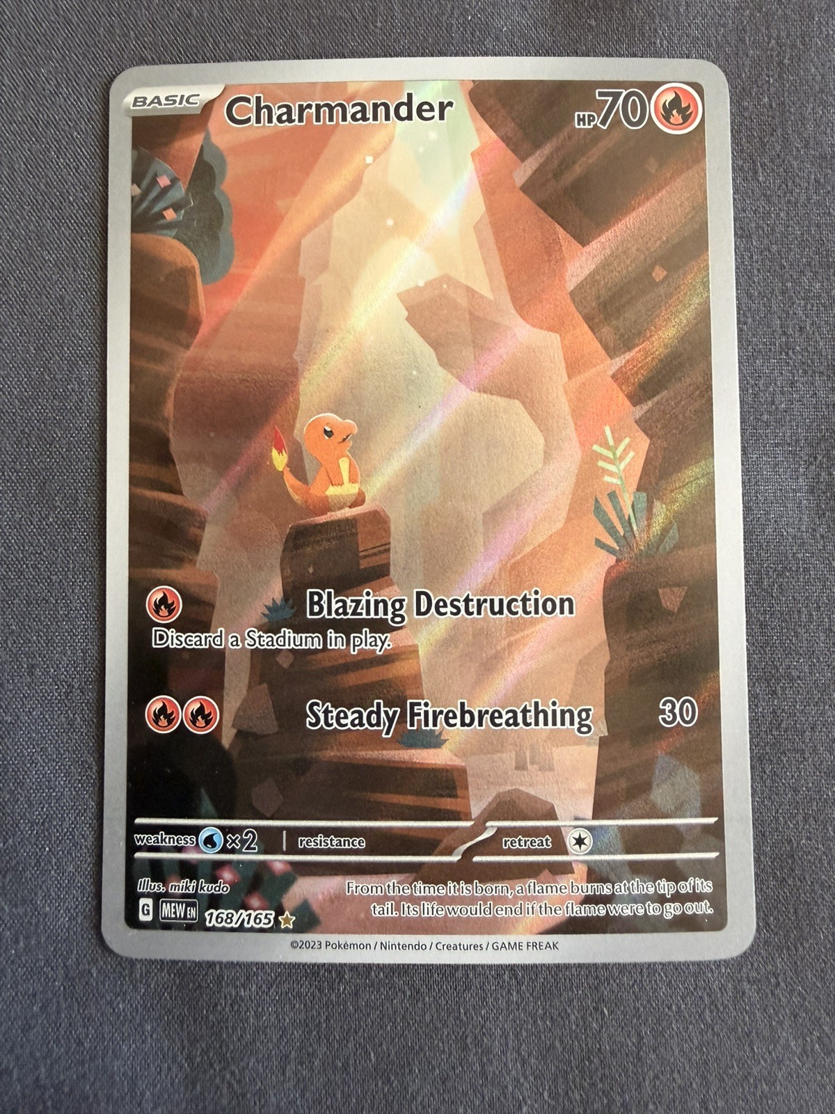 Charmander 168/165 Scarlet & Violet 151 Illustration Rare Holo Full Art