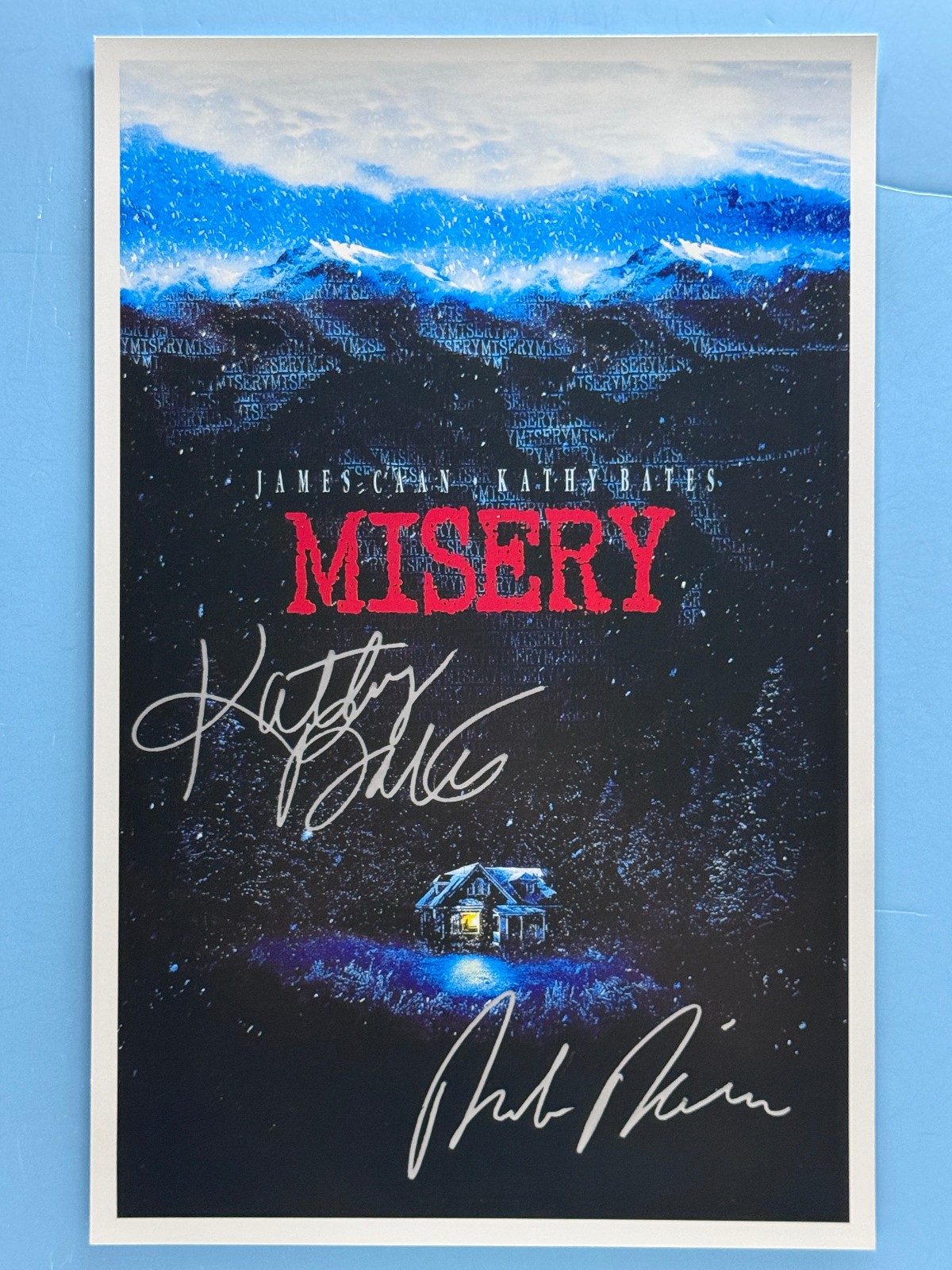 MISERY MOVIE POSTER 11x17 SIGNED BY 2 AUTHENTICATED wCOA 