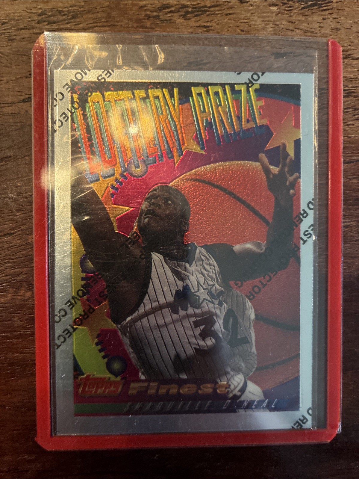 Topps 1994-95 Finest Shaquille O\'Neal Orlando Magic Lottery Prize LP 15