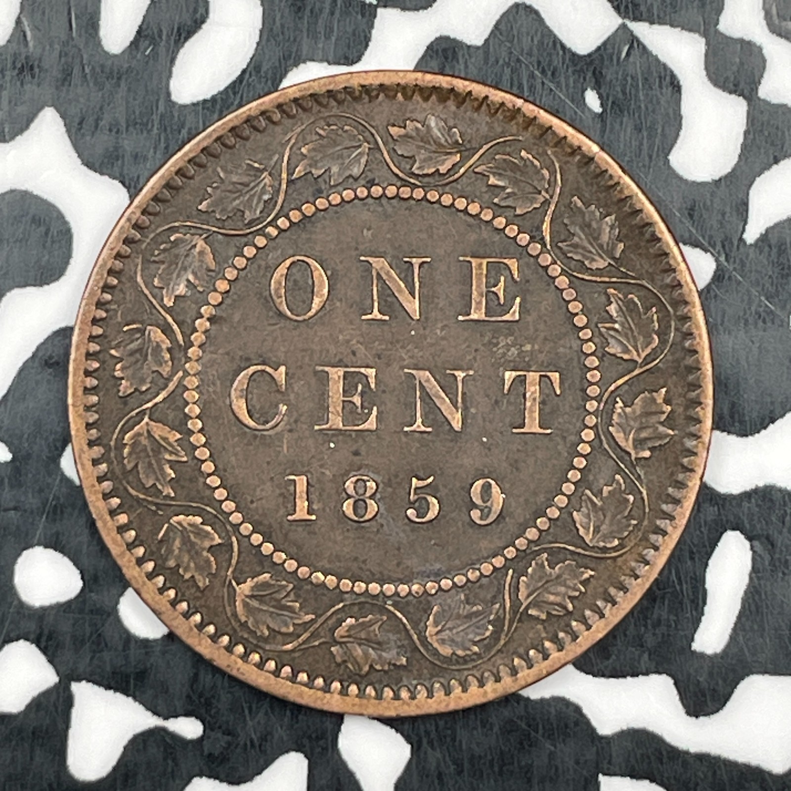 1859 Canada Large Cent Lot#N1027 Nice