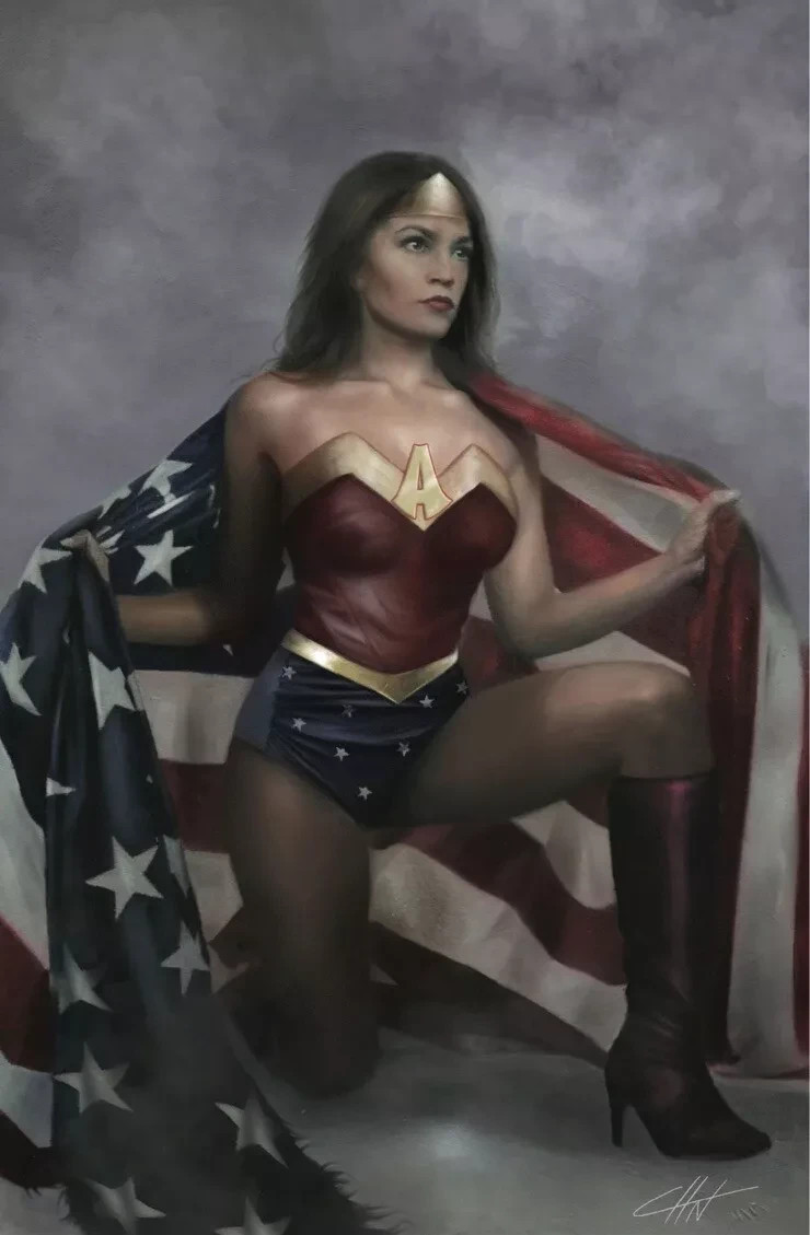 AOC Alexandria Ocasio-Cortez Freshman Force #1 Carla Cohen Virgin Variant NM. AOC Alexandria Ocasio-Cortez Freshman Force #1 Carla Cohen Virgin Variant NM.