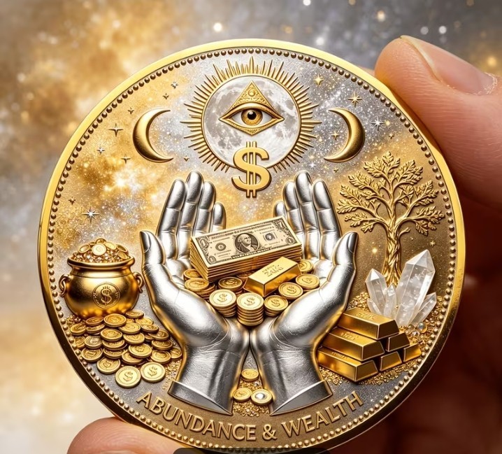 LUXURY 3D Wealth Abundance Coin AllSeeing Eye Fortune Attraction WE SHIP OVERSEA LUXURY 3D Wealth Abundance Coin AllSeeing Eye Fortune Attraction WE SHIP OVERSEA
