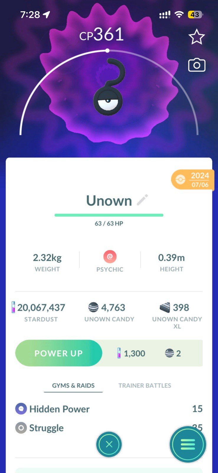 Unown ? Question Mark - Pokemon Go ✅