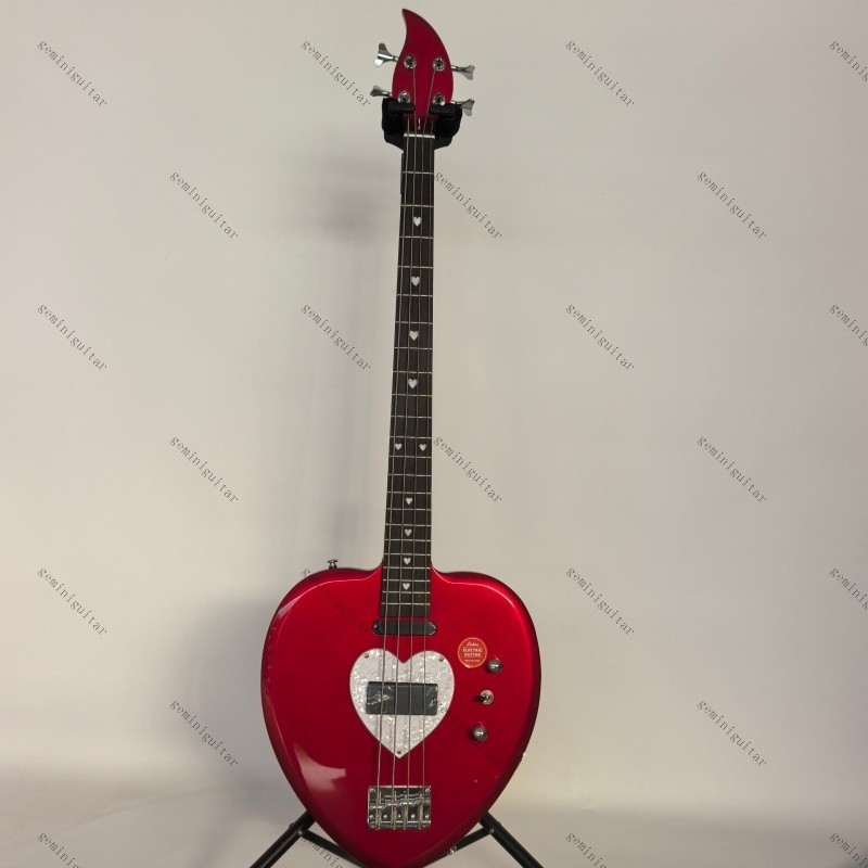 solid Heartbreaker Bass guitar red 4-strings S-H pickups rosewood fretboard solid Heartbreaker Bass guitar red 4-strings S-H pickups rosewood fretboard