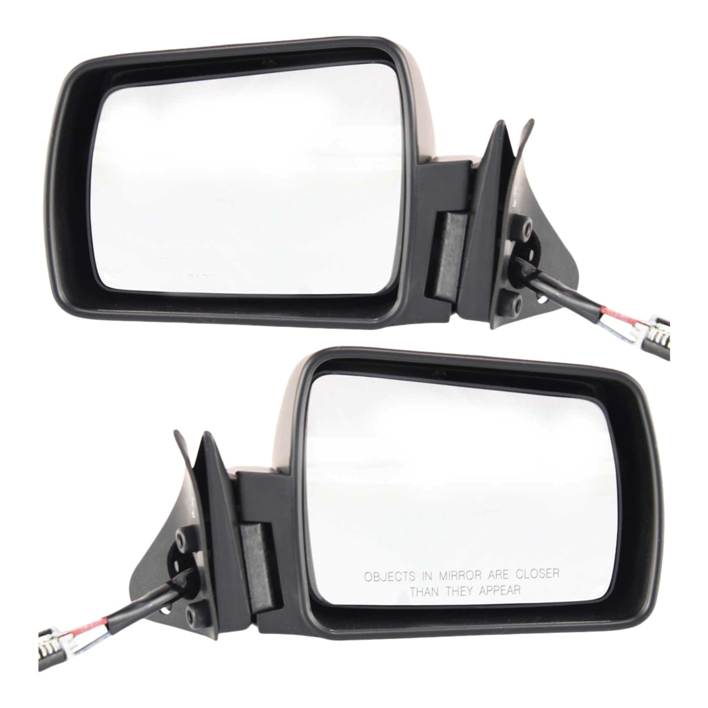 Set Of 2 Mirror Manual Remote For 1984-1996 Jeep Cherokee Left Right Paintable