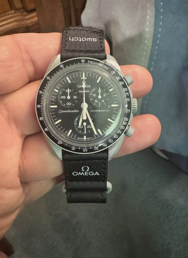 Omega x Swatch Moonswatch Mission to The Moon Black New FAST 