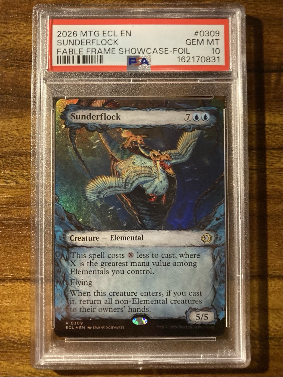 MTG✨SUNDERFLOCK (Fable Frame Showcase) FOIL✨Lorwyn Eclipsed PSA 10 RARE Creature