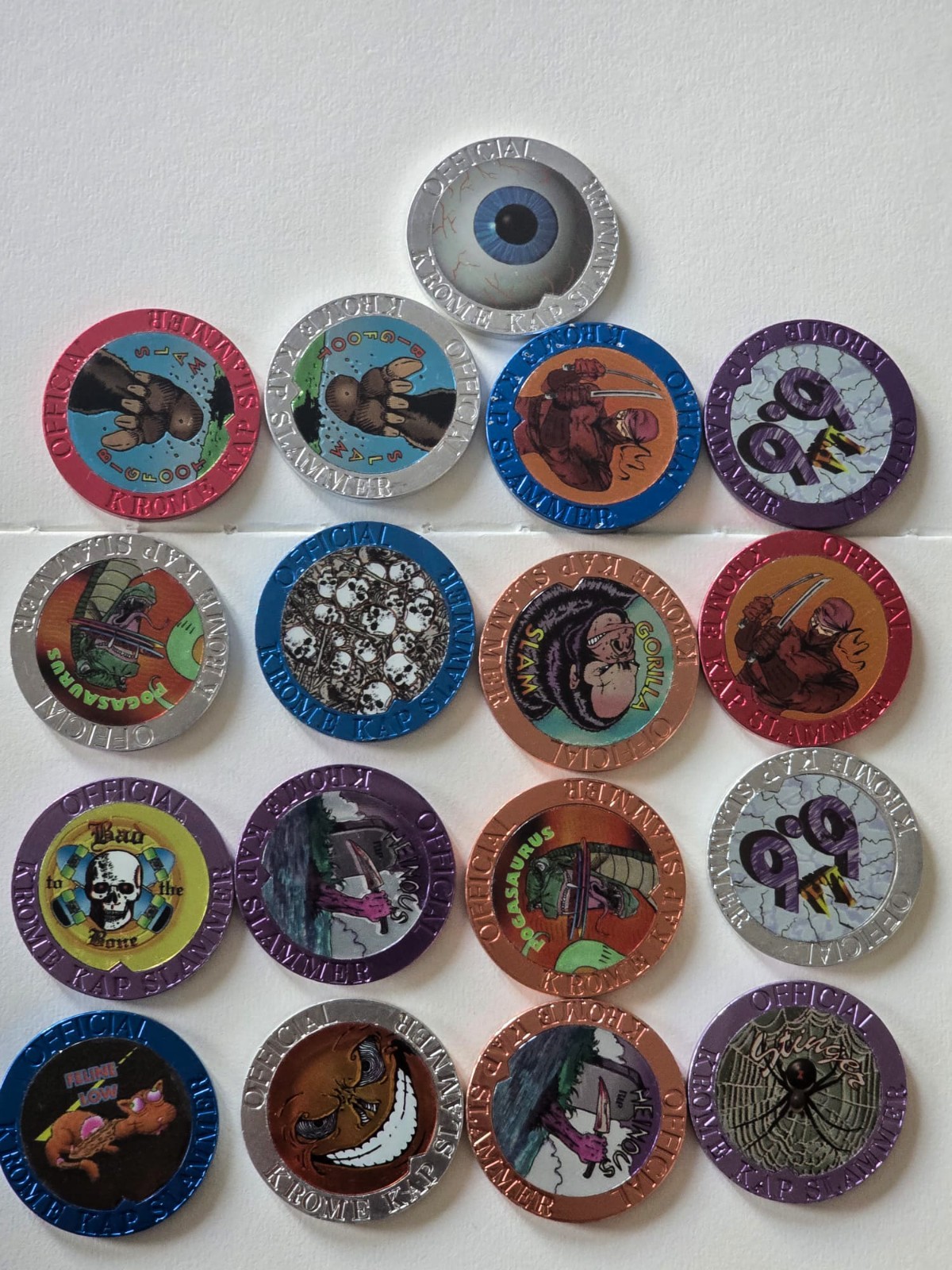 Vintage 1994 Krome Kap Metal Slammer Collection - 17x Premium POG Kinis Lot