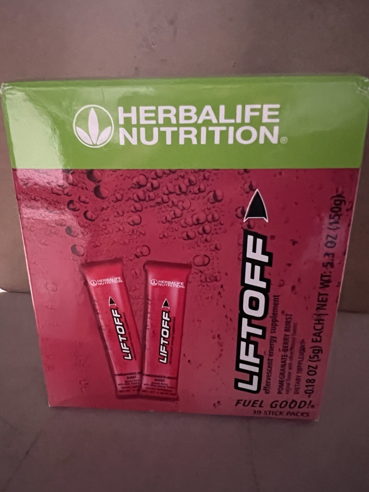 Herbalife Nutrition LIFTOFF Energy -pomegranate Berry- 30 Pack