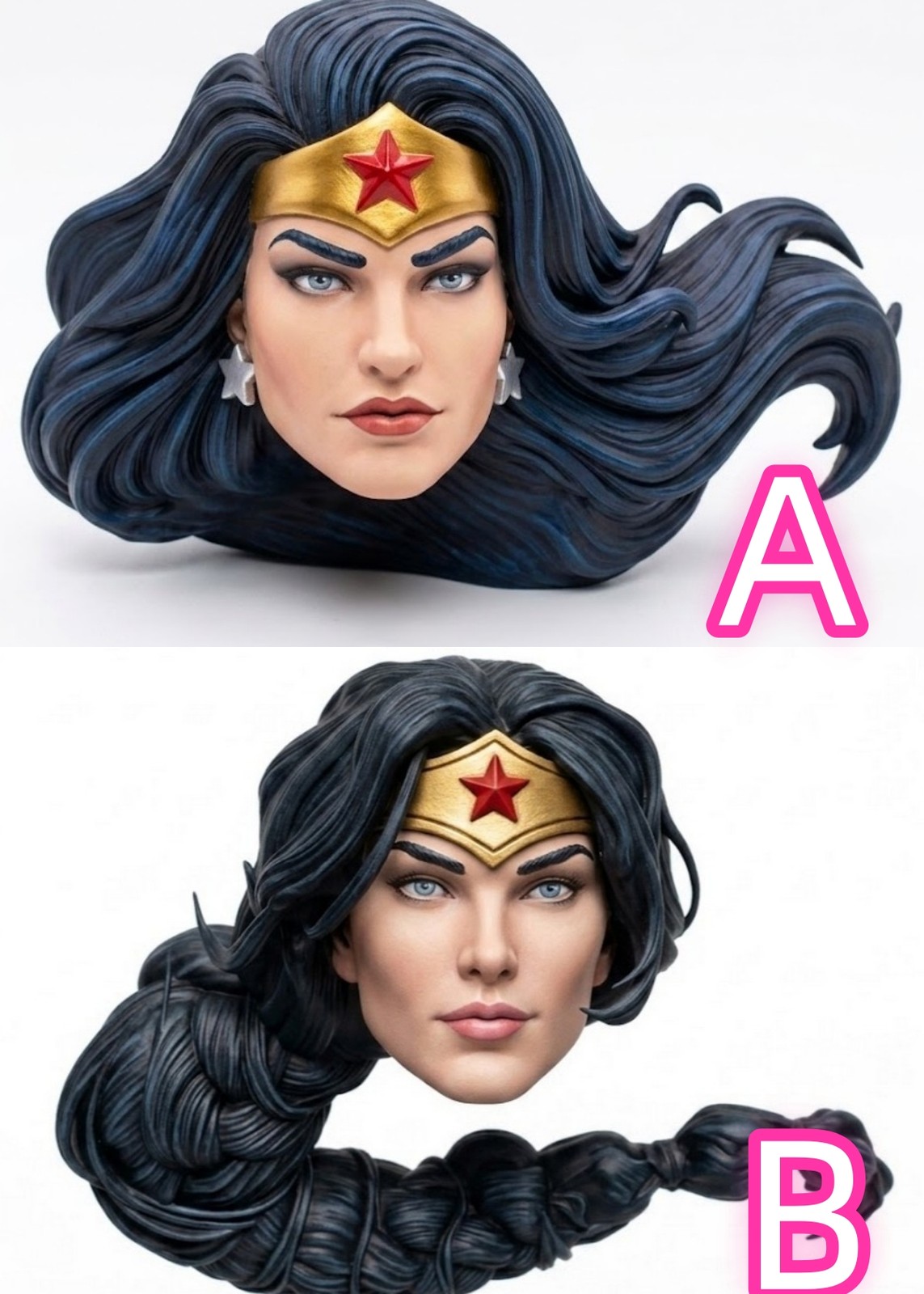 1/6 1/12 1/18 1/10 Themyscira Diana Prince Head Sculpt Carved Model Toys