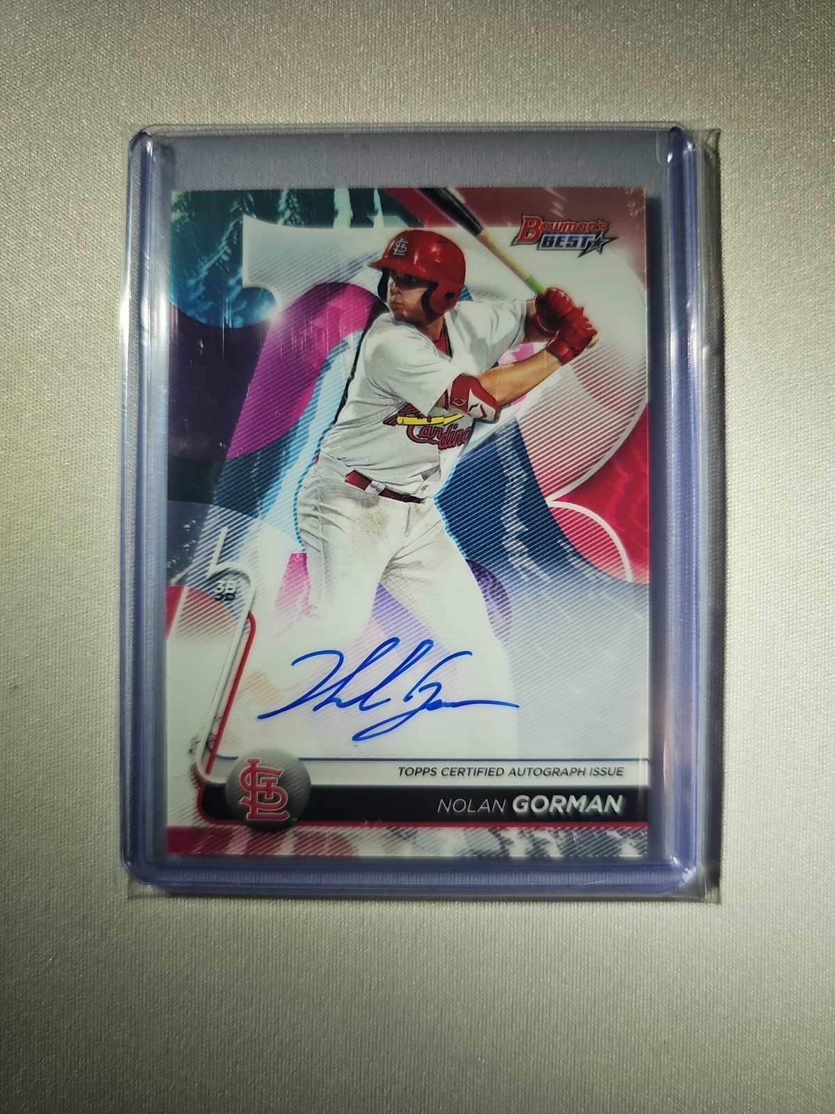 2020 Bowman\'s Best - Best of 2020 Autographs Nolan Gorman #B20-NGO (AU, RC) 2020 Bowman\'s Best - Best of 2020 Autographs Nolan Gorman #B20-NGO (AU, RC)
