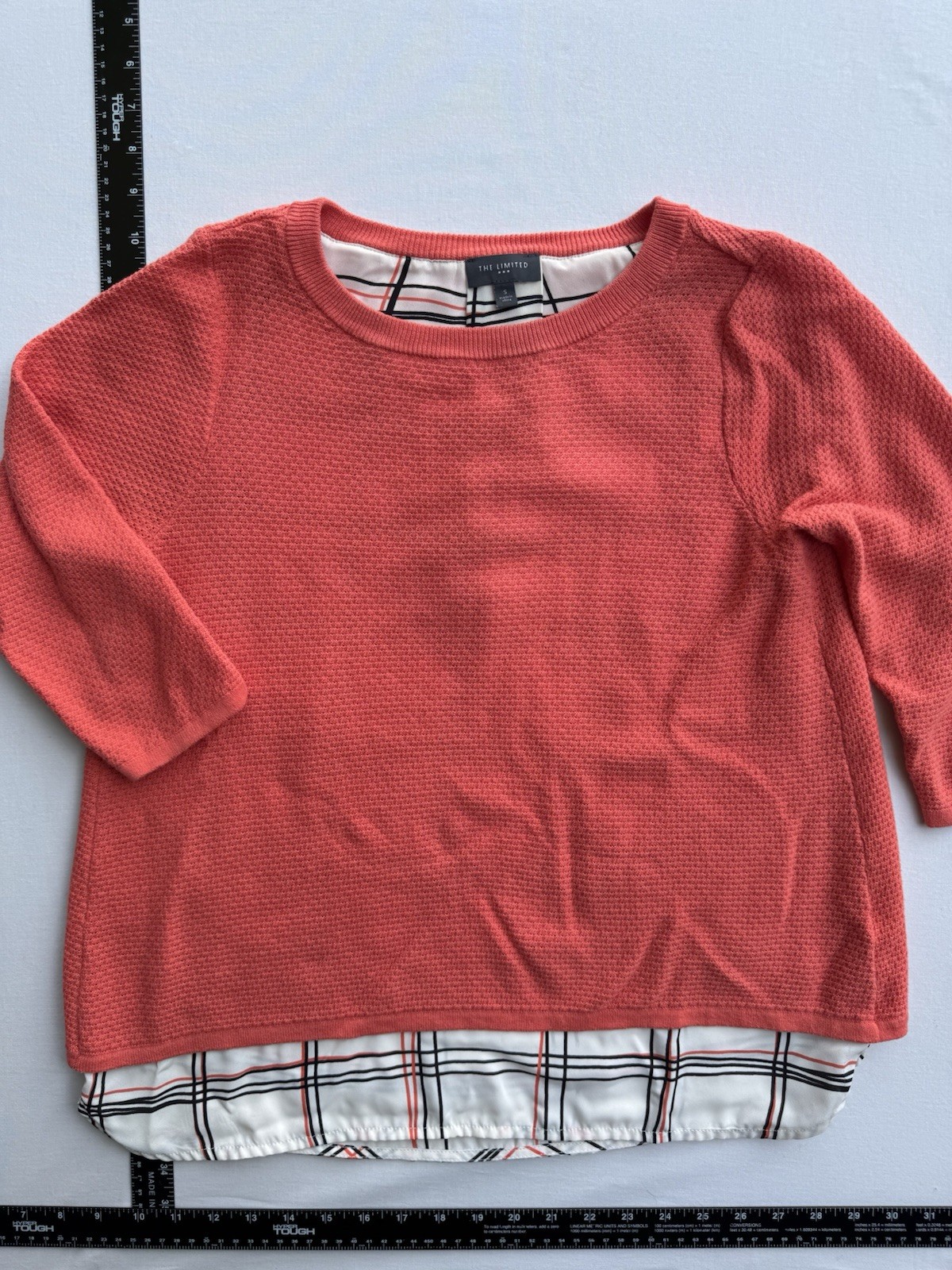 The Limited Women’s Pullover Sweater Shirt Top Split Open Back Cotton S Small