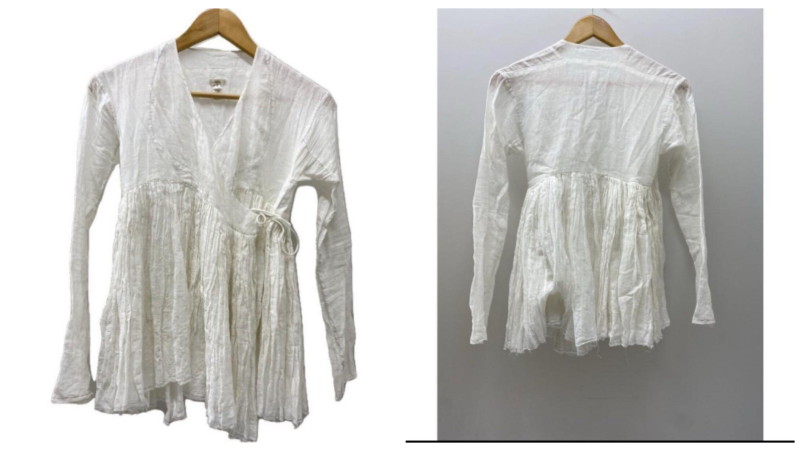 dosa Rabari Wrap Blouse Cotton White Size 1 Japan