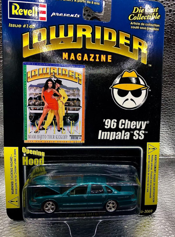 Revell 1:64 '96 Chevy Impala SS Lowrider Teal Diecast Rare Revell 1:64 '96 Chevy Impala SS Lowrider Teal Diecast Rare