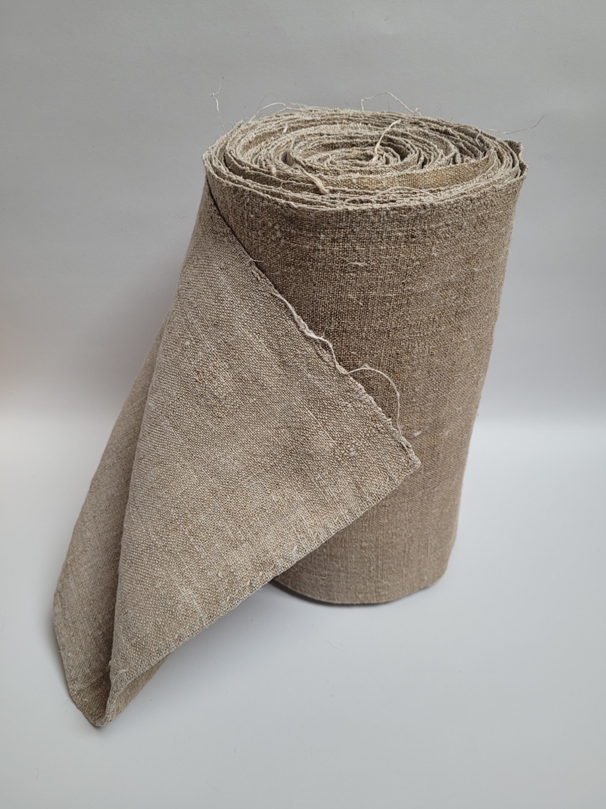 Hemp Fabric Antique 19th European Homespun  Rustic Linen 8yardsx21\