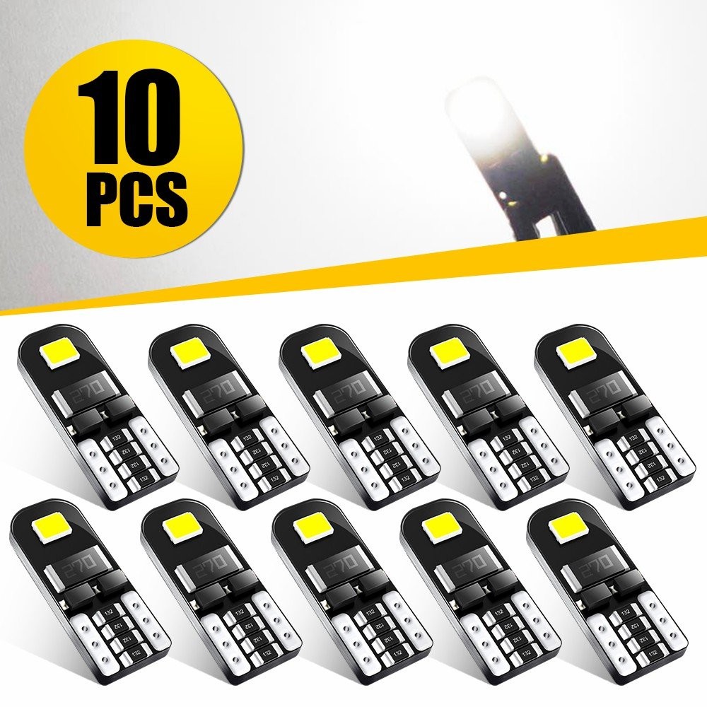 6/12x AUXITO H11 9005 9006 Combo LED Headlight Lamp High Low Beam 6500K White