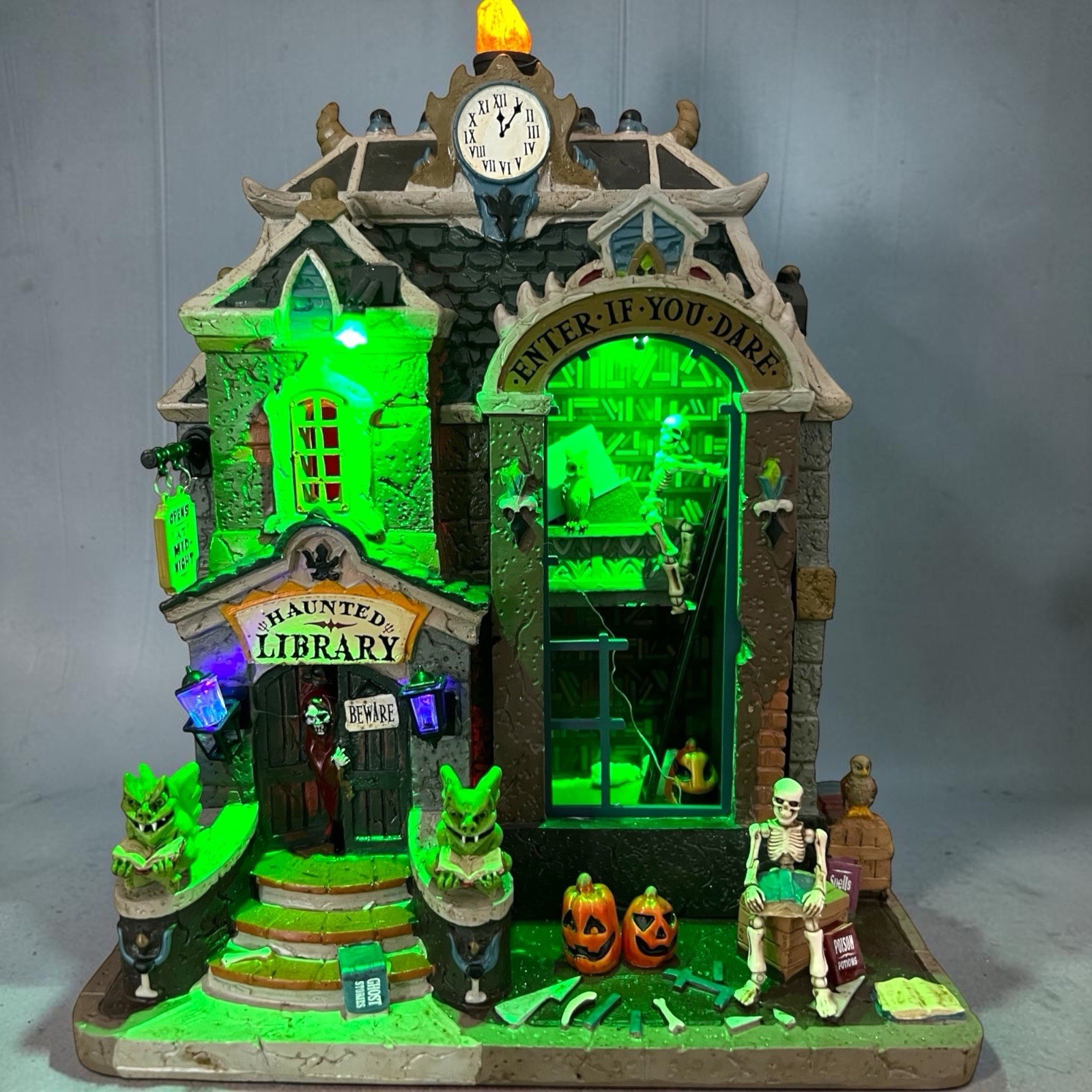 Lemax Spooky Town Haunted Library 95441 NO BOX Works Lemax Spooky Town Haunted Library 95441 NO BOX Works