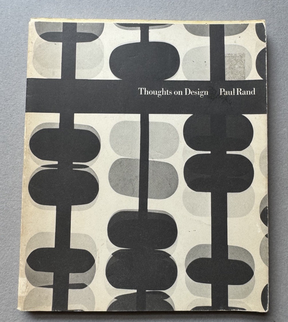 Paul Rand Thoughts on Design 1970 Studio Vista Van Nostrand PB DJ VG