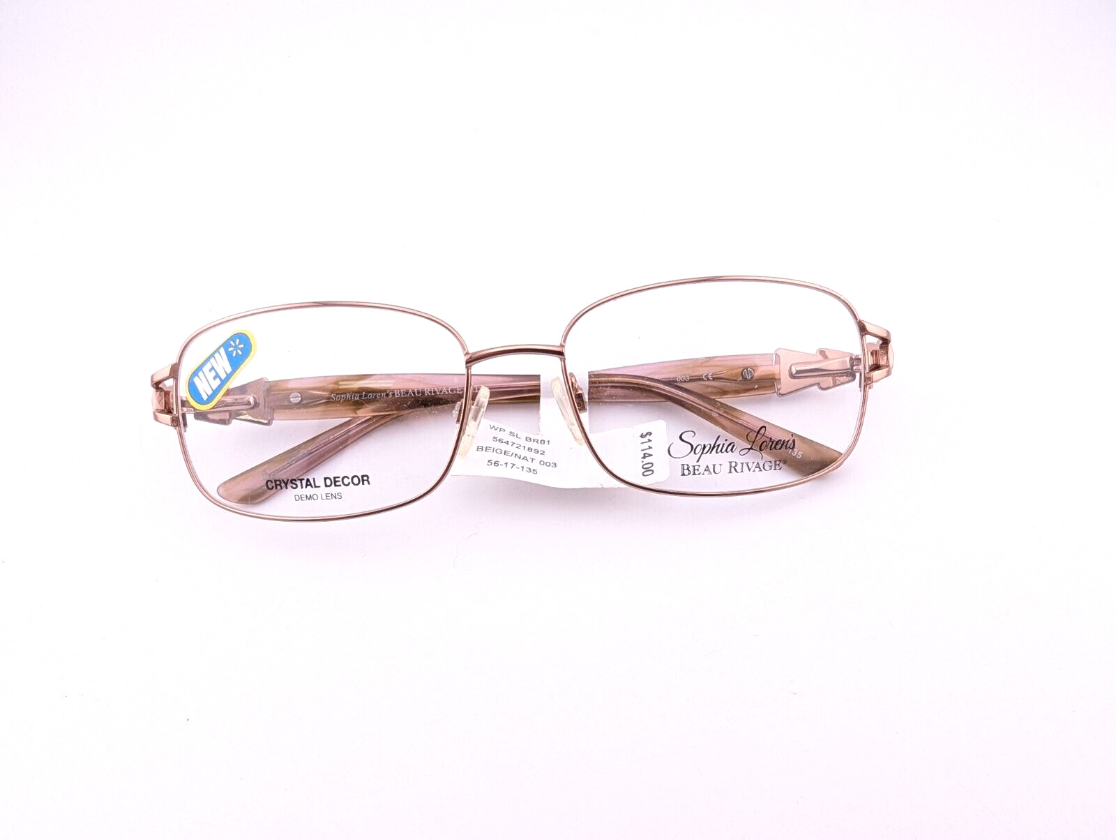 Sophia Loren\'s Beau Rivage Eyeglasses, Frames Only, Zyloware 003, 56-17-135
