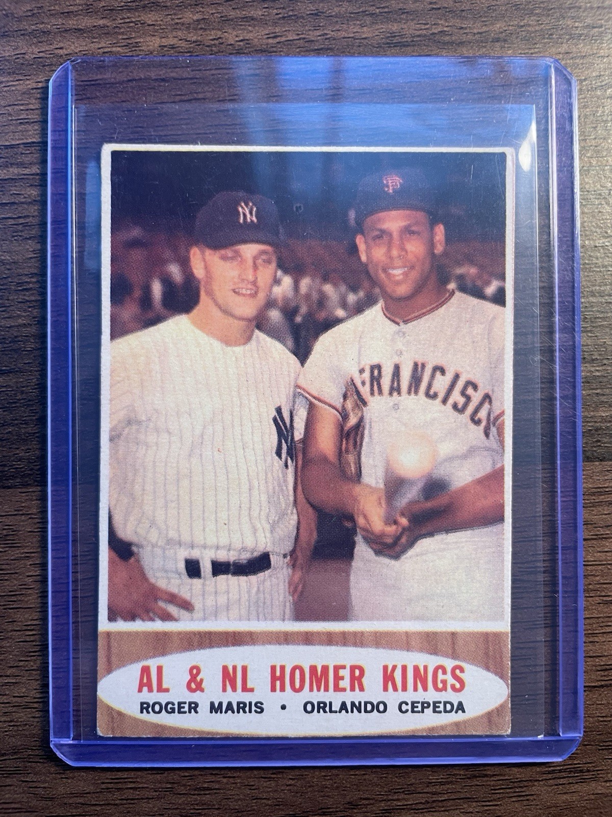 Topps 1962 AL & NL Homer Kings #401 Roger Maris Orlando Cepeda