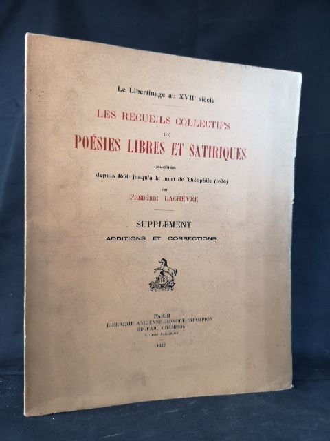 Les recueils collectifs de poésies libres et satiriques publiés depuis 16 662500