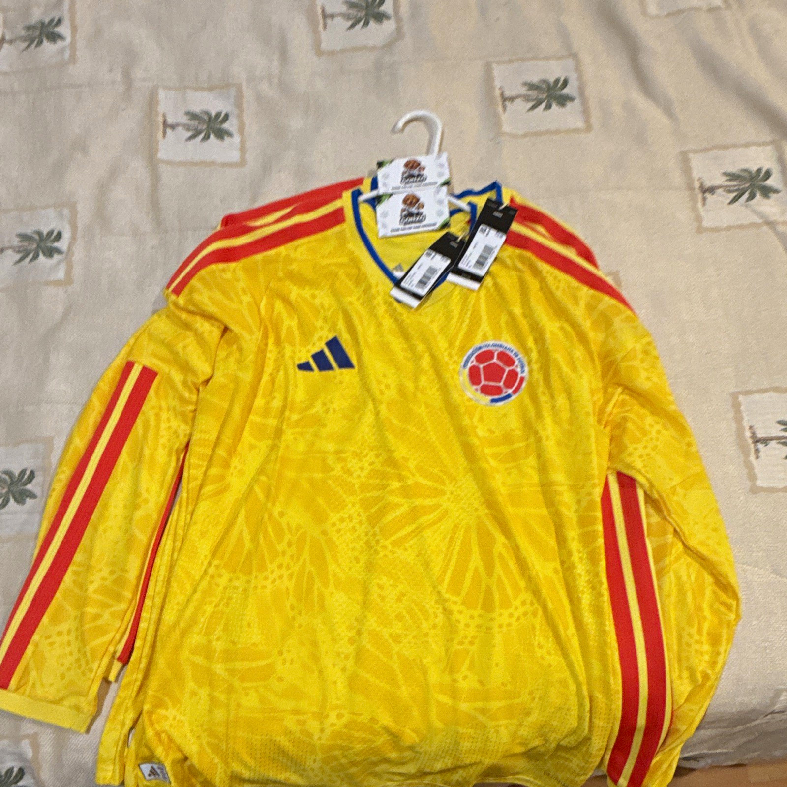 adidas Colombia National Team Soccer Jersey Yellow/Red/Blue Men’s XL Licensed
