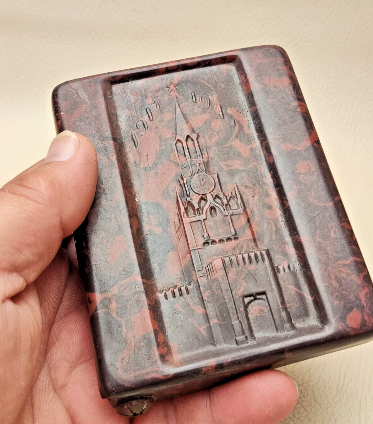 Rare vintage celluloid cigarette case 