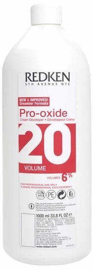 Redken Pro-Oxide Hair Color Cream Developer 20 Volume 33.8oz/1000ml Redken Pro-Oxide Hair Color Cream Developer 20 Volume 33.8oz/1000ml