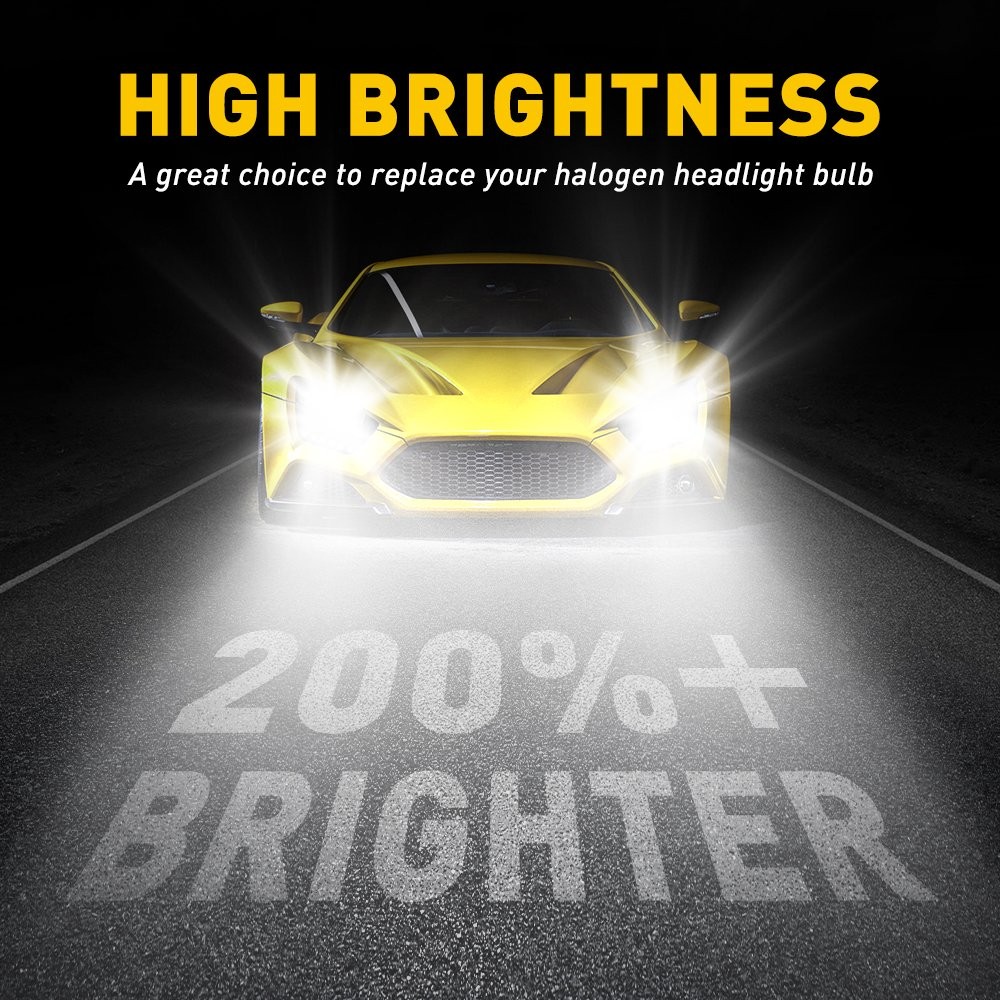 AUXITO H4 9003 High Low Beam Combo Super White 80000LM LED Headlight bulb 2/4X