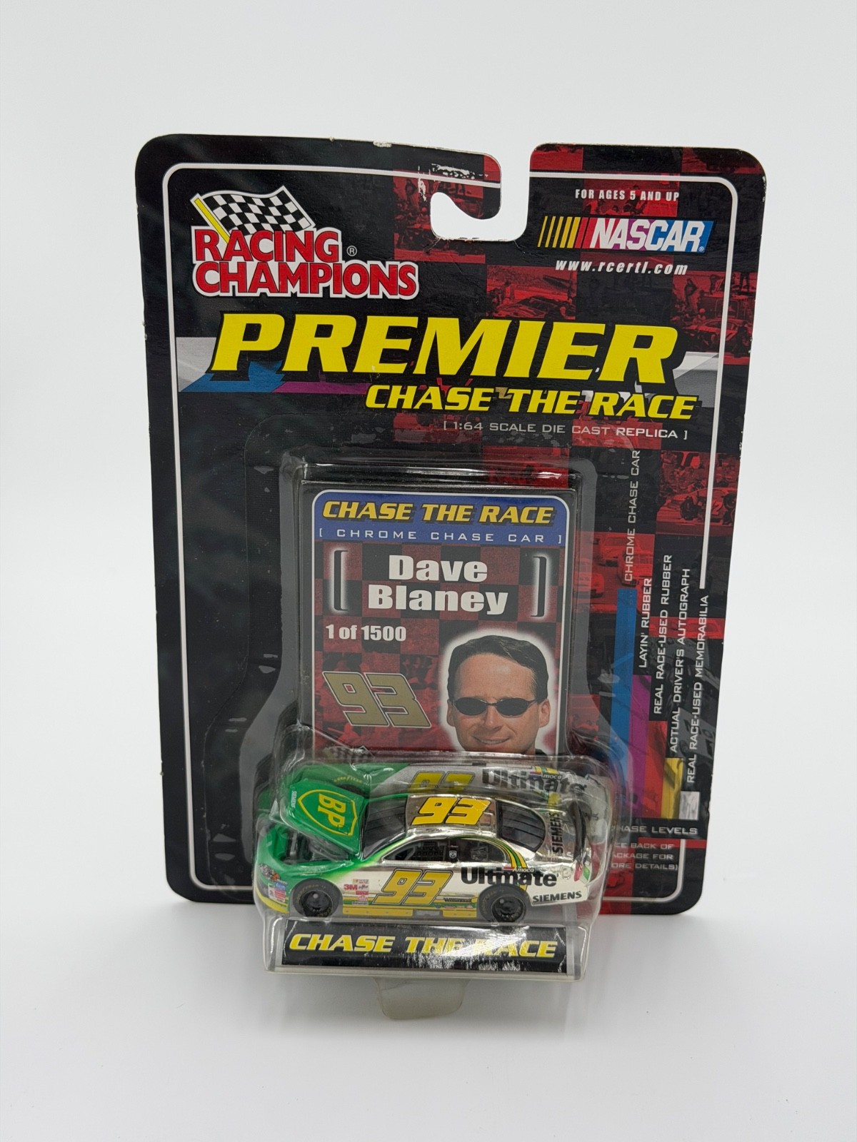 2001 RACING CHAMPIONS NASCAR CHASE THE RACE 93 DAVE BLANEY 1:64 DIE CAST CAR NEW