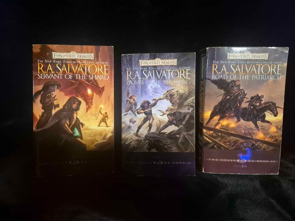 R.A. Salvatore Sellswords Trilogy Complete 1-3 1st Printings Forgotten Realms