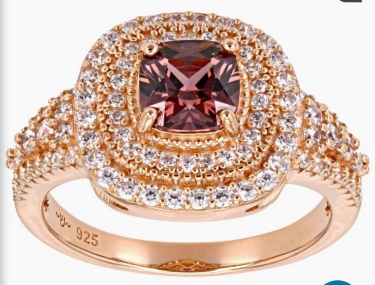 BELLA LUCE(R) ESOTICA(TM) BLUSH ZIRCON AND WHITE DIAMOND SIM -MOM WANTS THIS