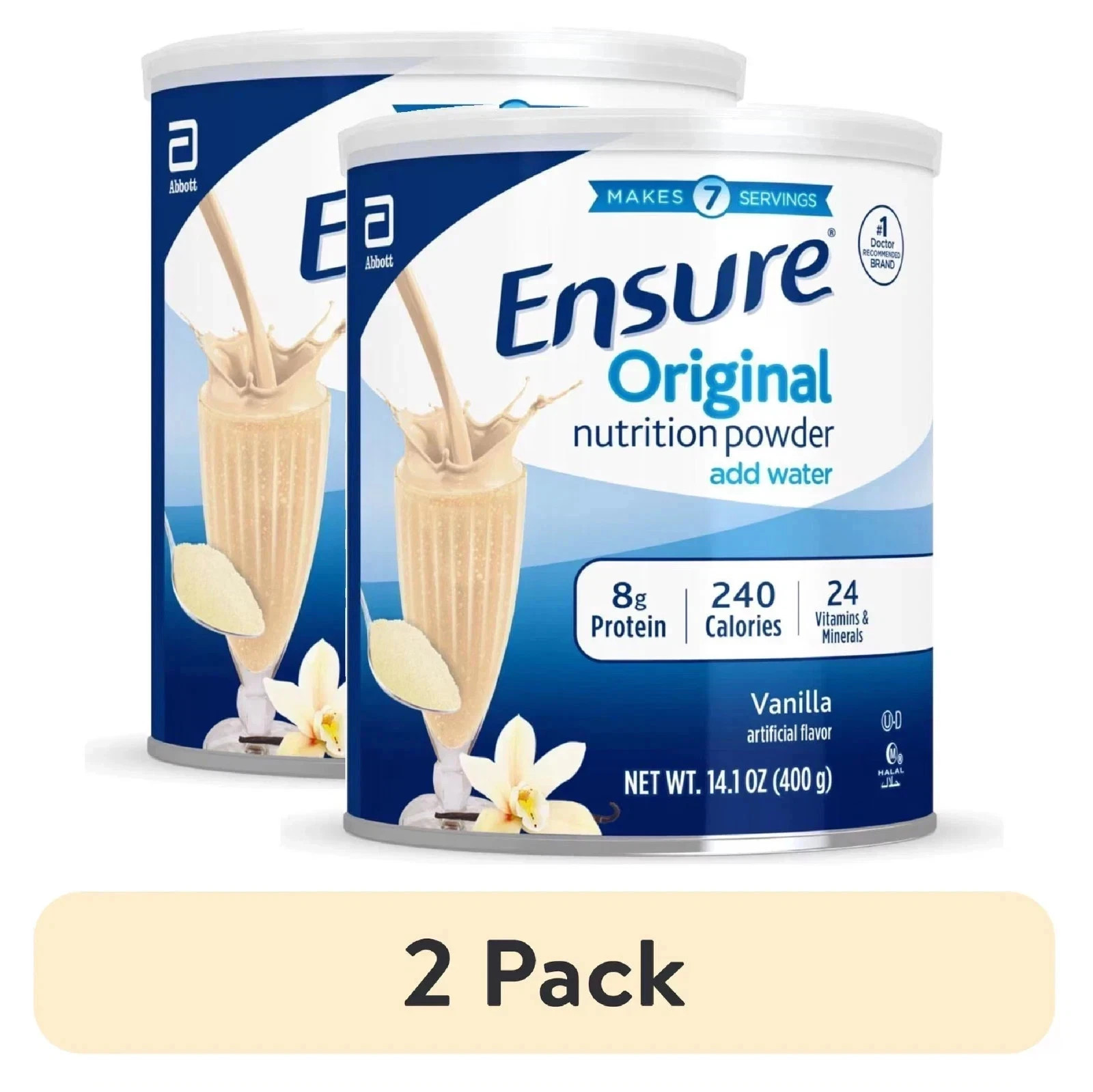 Ensure Original | Vanilla Nutrition Powder | 2 Can (Pack of 2 )