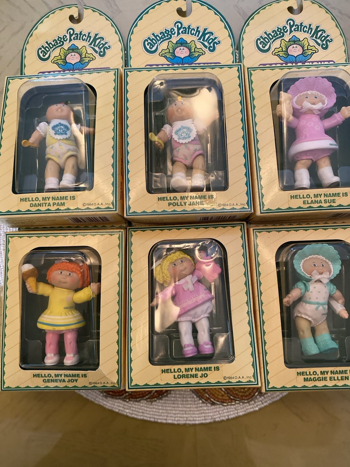 Lot of 6 Vintage 1984 Cabbage Patch 3.5\