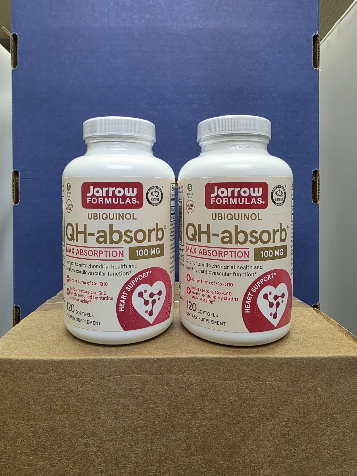 Jarrow Formulas Ubiquinol Qh-absorb 120 gels MAX ABSORPTION 100mg 2 Pack Jarrow Formulas Ubiquinol Qh-absorb 120 gels MAX ABSORPTION 100mg 2 Pack