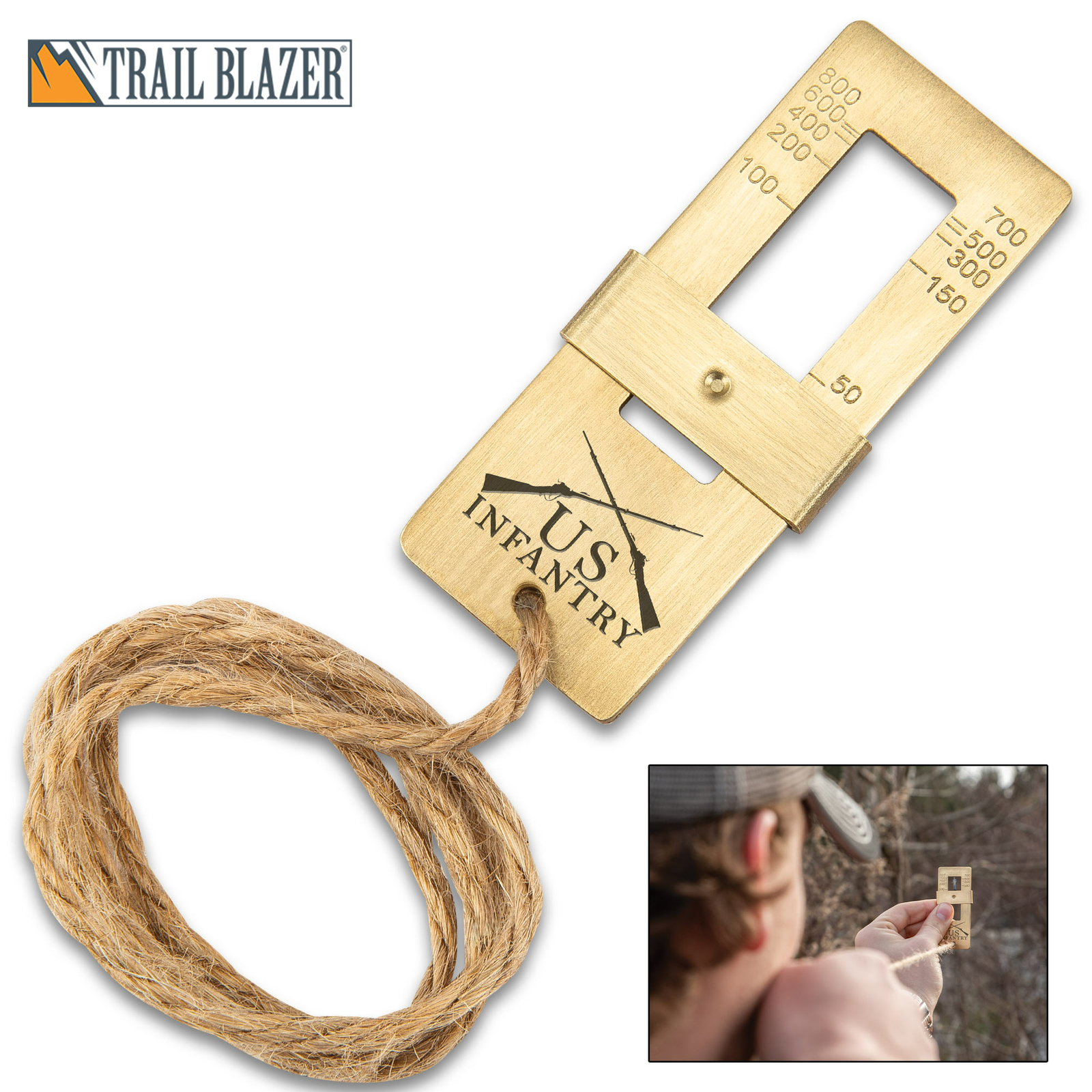 Trailblazer 19th Century Stadia Range Finder Muzzleloading Brass Military Army Trailblazer 19th Century Stadia Range Finder Muzzleloading Brass Military Army