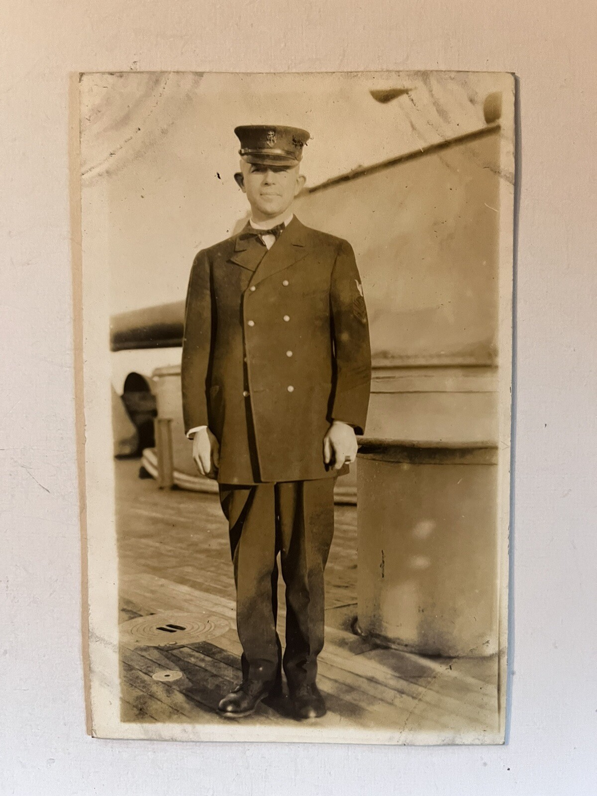 AWESOME ORIGINAL VINTAGE🇺🇸MILITARY MAN IN UNIFORM🇺🇸 WW1-WW2🇺🇸LQQK