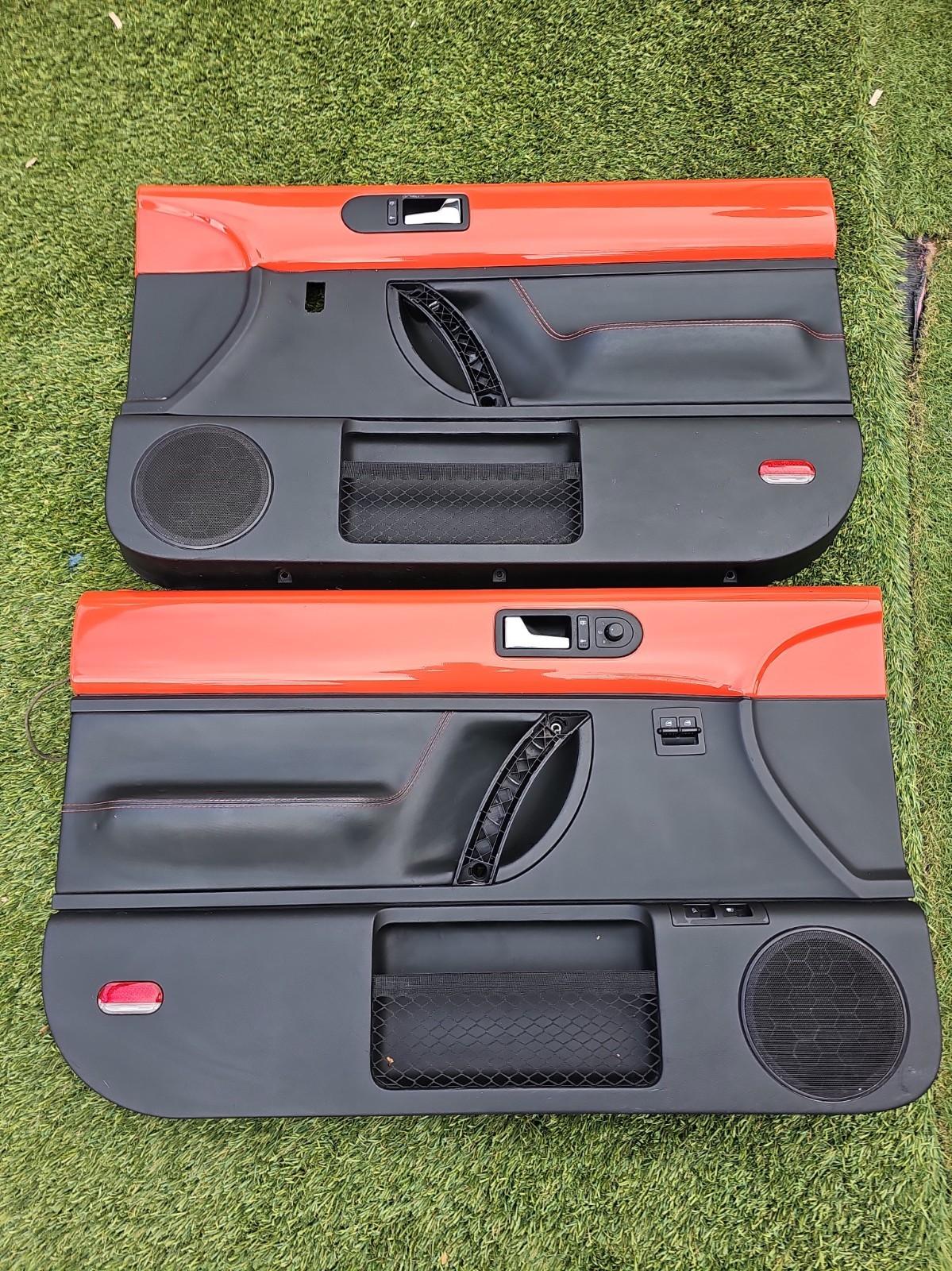 1998-2010 VW New Beetle Hardtop  Left & Right Door Panel ORANGE READ