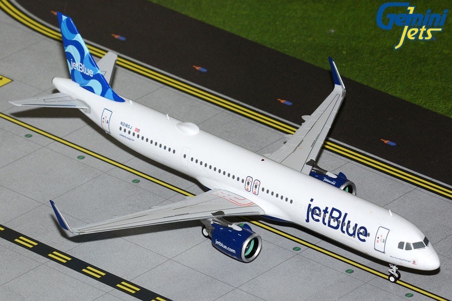 jetBlue Airbus A321neo N2180J G2JBU1336 Gemini Jets Scale 1:200 IN STOCK jetBlue Airbus A321neo N2180J G2JBU1336 Gemini Jets Scale 1:200 IN STOCK