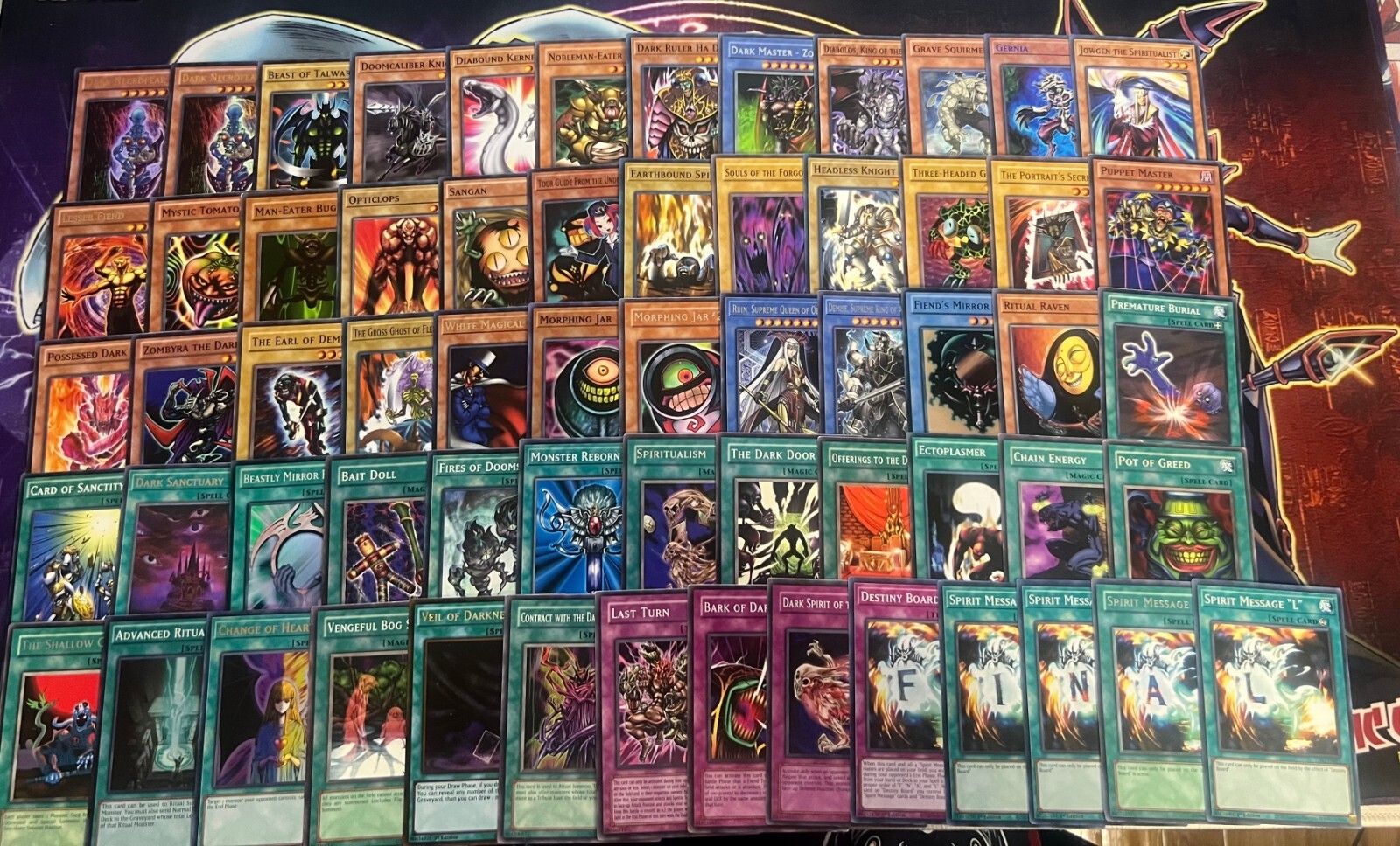 Yami Bakura Deck Dark Necrofear Destiny Board Fiend Morphing Jar Evil Yugioh Yami Bakura Deck Dark Necrofear Destiny Board Fiend Morphing Jar Evil Yugioh