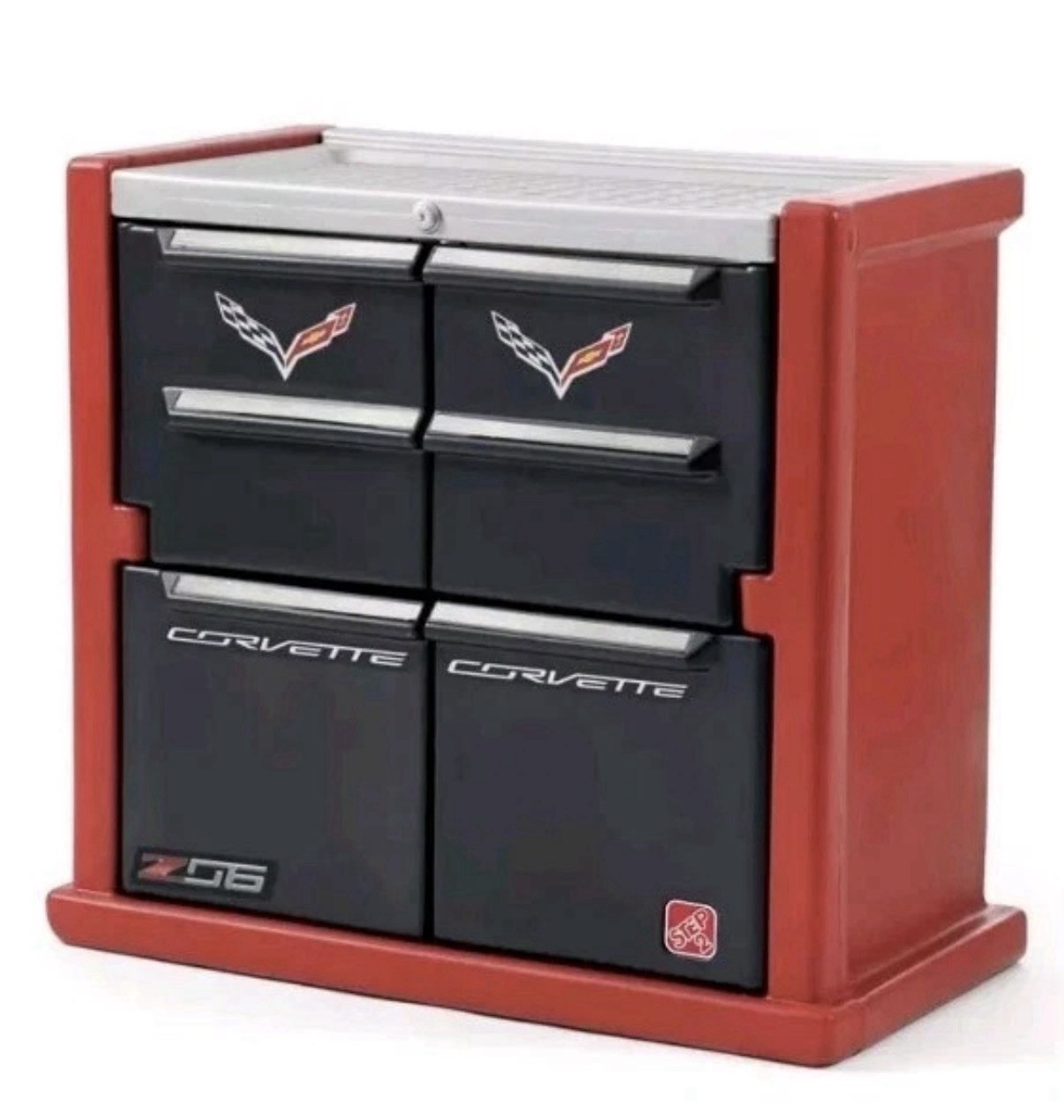 Step 2 Corvette Red dresser With Doors Step 2 Corvette Red dresser With Doors