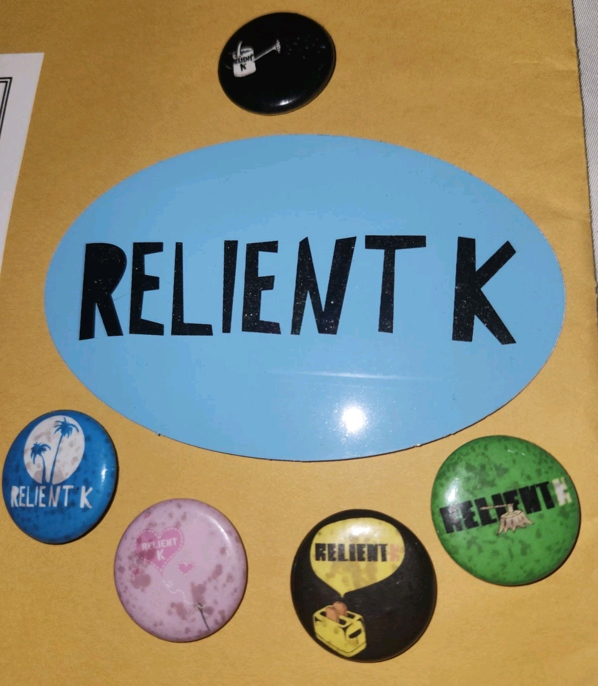 Reliant K Lot 5 Promo Button Pins Sticker L@@K A lot More FS Rare Emo Rock Vans Reliant K Lot 5 Promo Button Pins Sticker L@@K A lot More FS Rare Emo Rock Vans