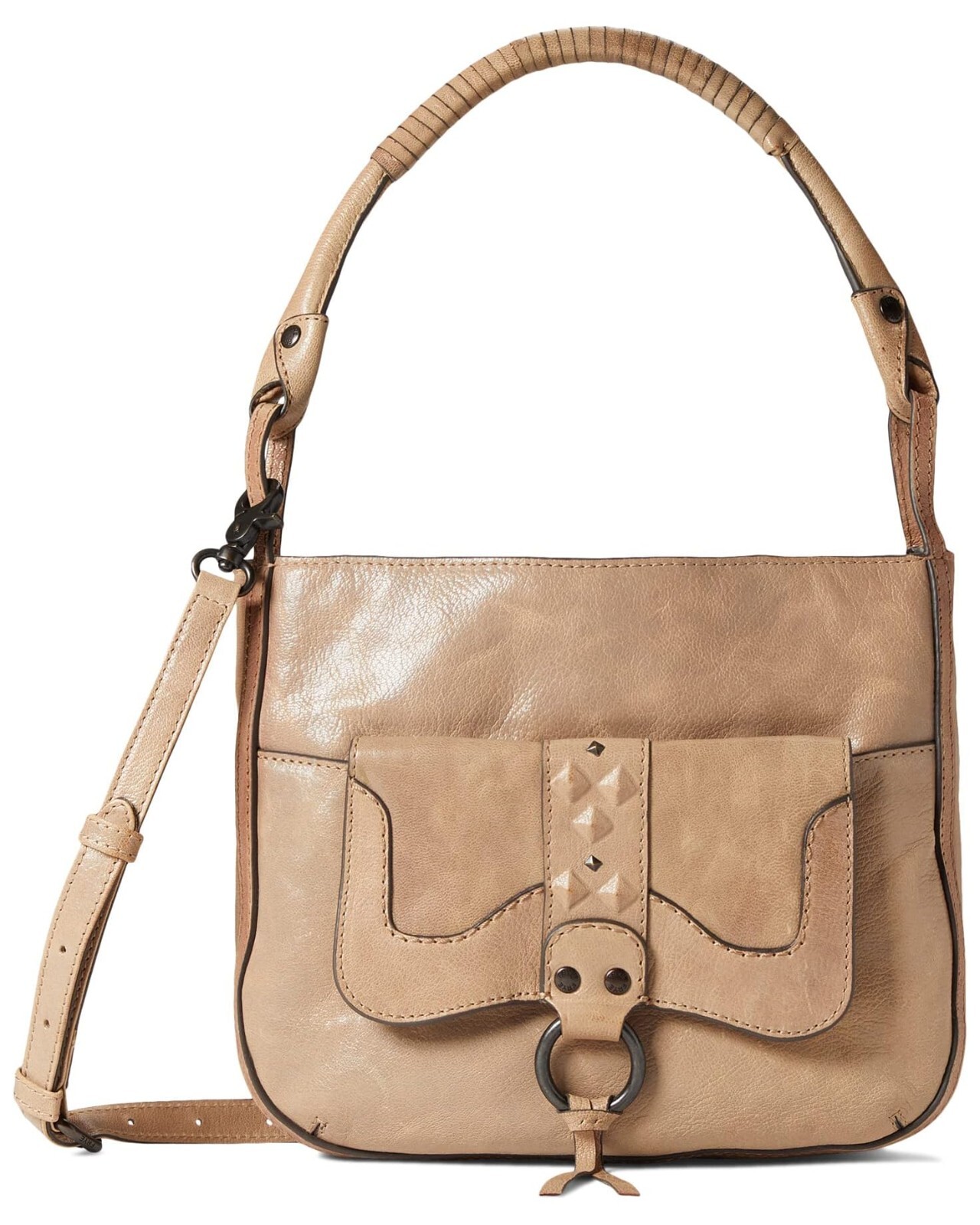 Frye X1309 Womens Parchment Leather Corrine Crossbody Bag