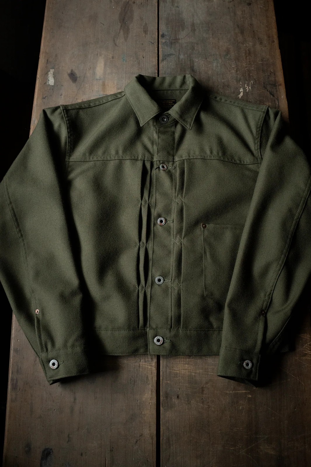 BNWT RARE Black Sign 1920\'s Type 1 Military Twill Pleats Jacket sz40