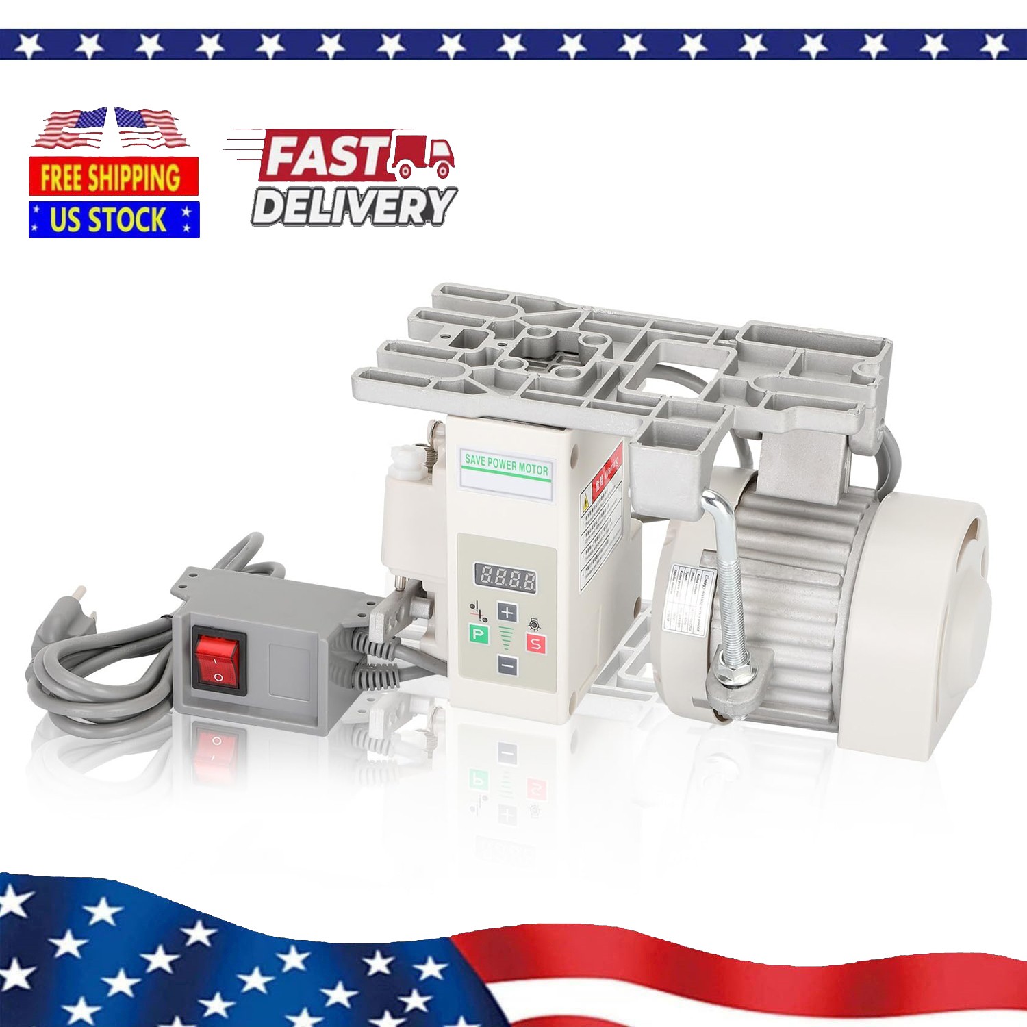 Industrial Sewing Machine Servo Motor AC110V 750W 1HP Speed 200RPM to 6000RPM Industrial Sewing Machine Servo Motor AC110V 750W 1HP Speed 200RPM to 6000RPM