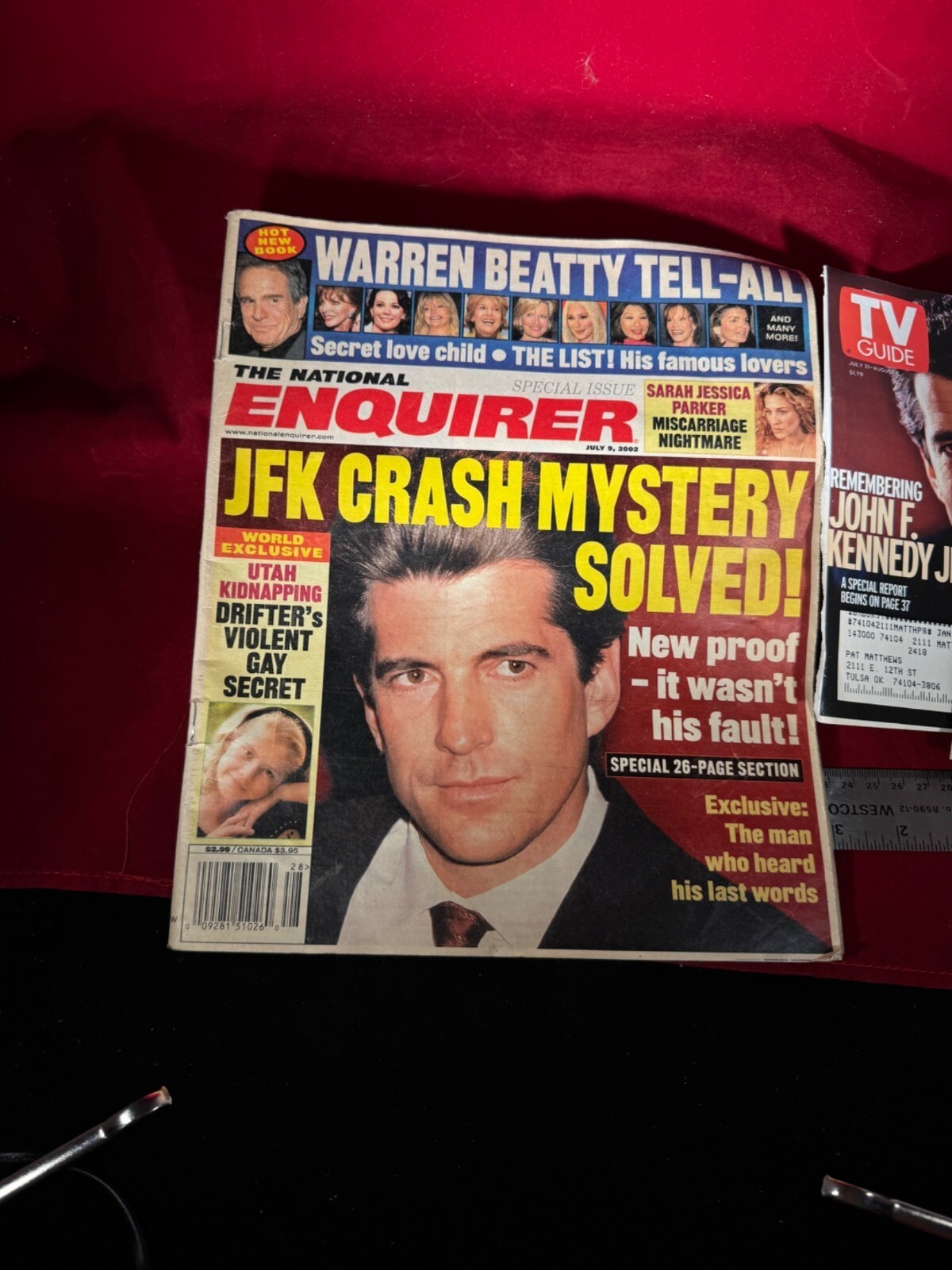 Vintage National Enquirer Magazine July9 2002 With JFK Crash Mystery +free 30-16