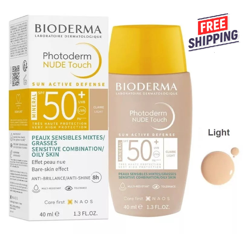 Bioderma Photoderm Nude Touch Light Tint Mineral Sunscreen SPF50+ 40ml Exp 10/27